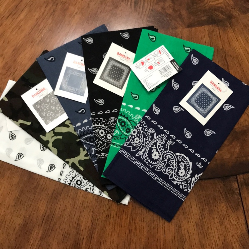 Banana Republic Vibrant Green and Blue Scarves